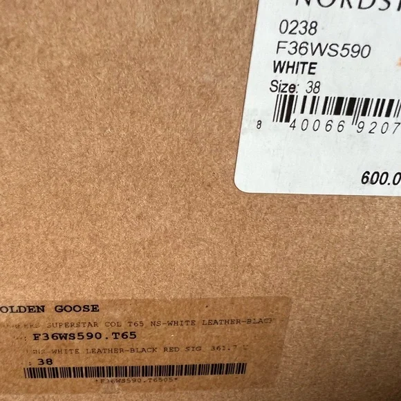 Golden Goose White and Red Sneakers - Picture 5 of 13